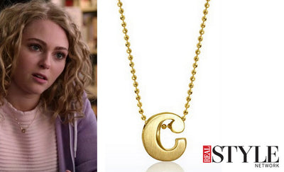 Real Style Network - We Found It: AnnaSophia Robb's C Necklace on The Carrie Diaries