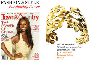Iman Covers Town & Country