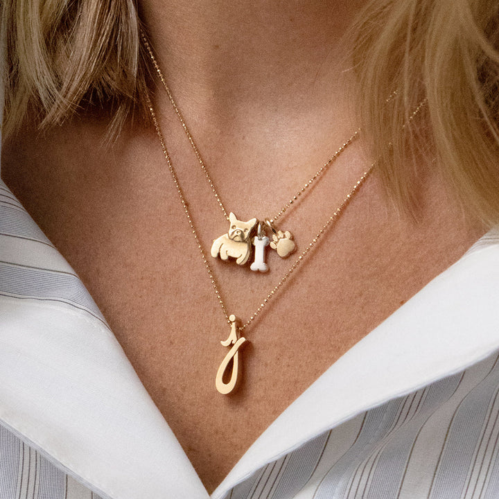 Alex Woo Autograph Letters (A-Z)  Initial Necklace