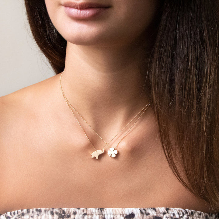 Alex Woo Luck Clover Charm Necklace