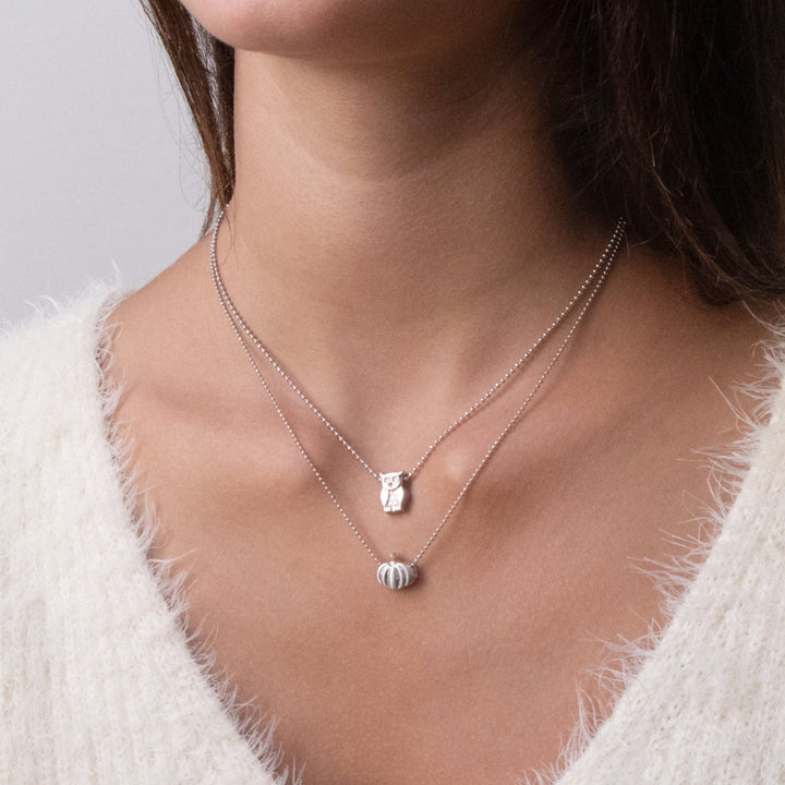 Alex Woo Seasons Owl Charm Necklace