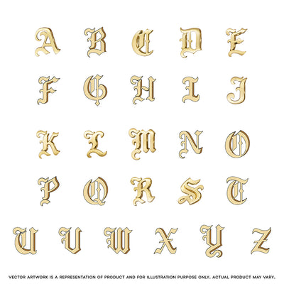 Alex Woo Origin Letters (A-Z) Charm Necklace