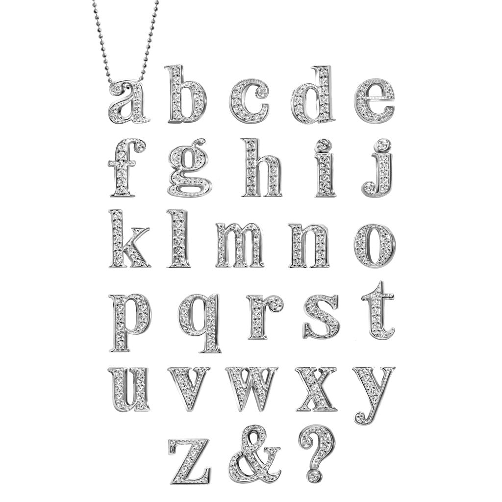 Alex Woo Custom Quintuple Letters Charm Necklace