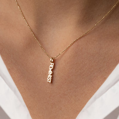Lexeme Feminist Charm Necklace