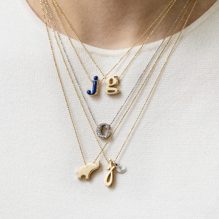 Alex Woo Little Letters (A-Z) Initial Charm Necklace