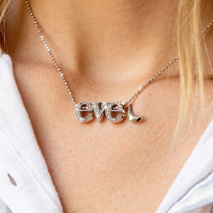 Alex Woo Custom Triple Letters Icons™ Charm Necklace