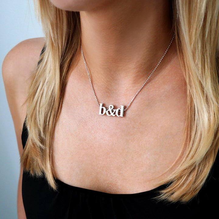 Alex Woo Custom Triple Letters Icons™ Charm Necklace