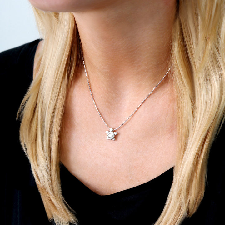 Alex Woo Seasons Sea Turtle Charm Necklace