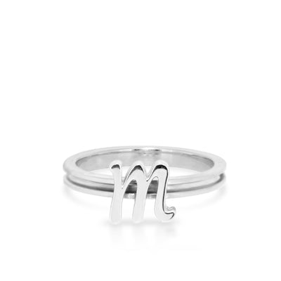 Alex woo Autograph Letters Scripted Custom Ring