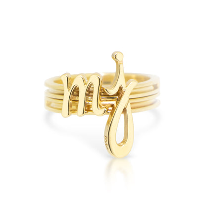 Alex Woo Autograph Ring in 14kt Yellow Gold Custom