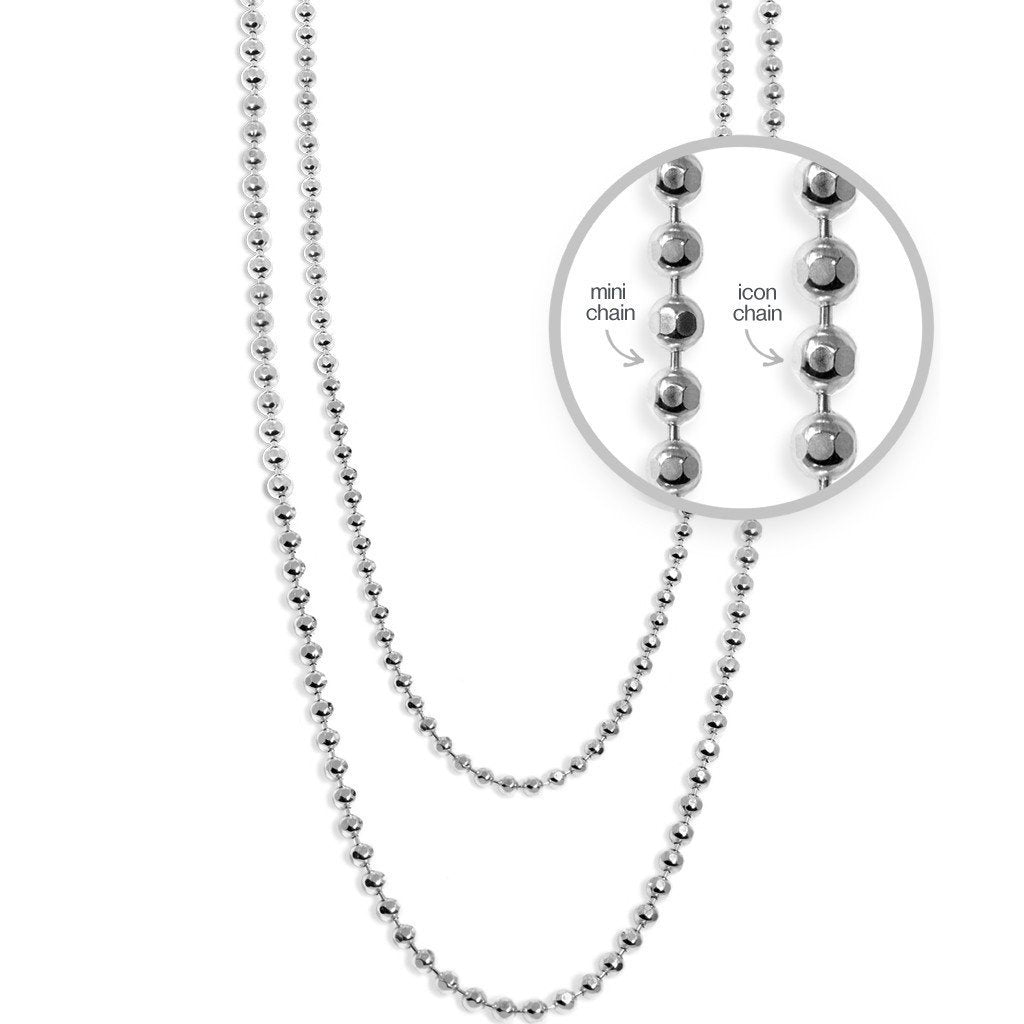 Alex Woo Disco Chain in Sterling Silver - 1.5 mm