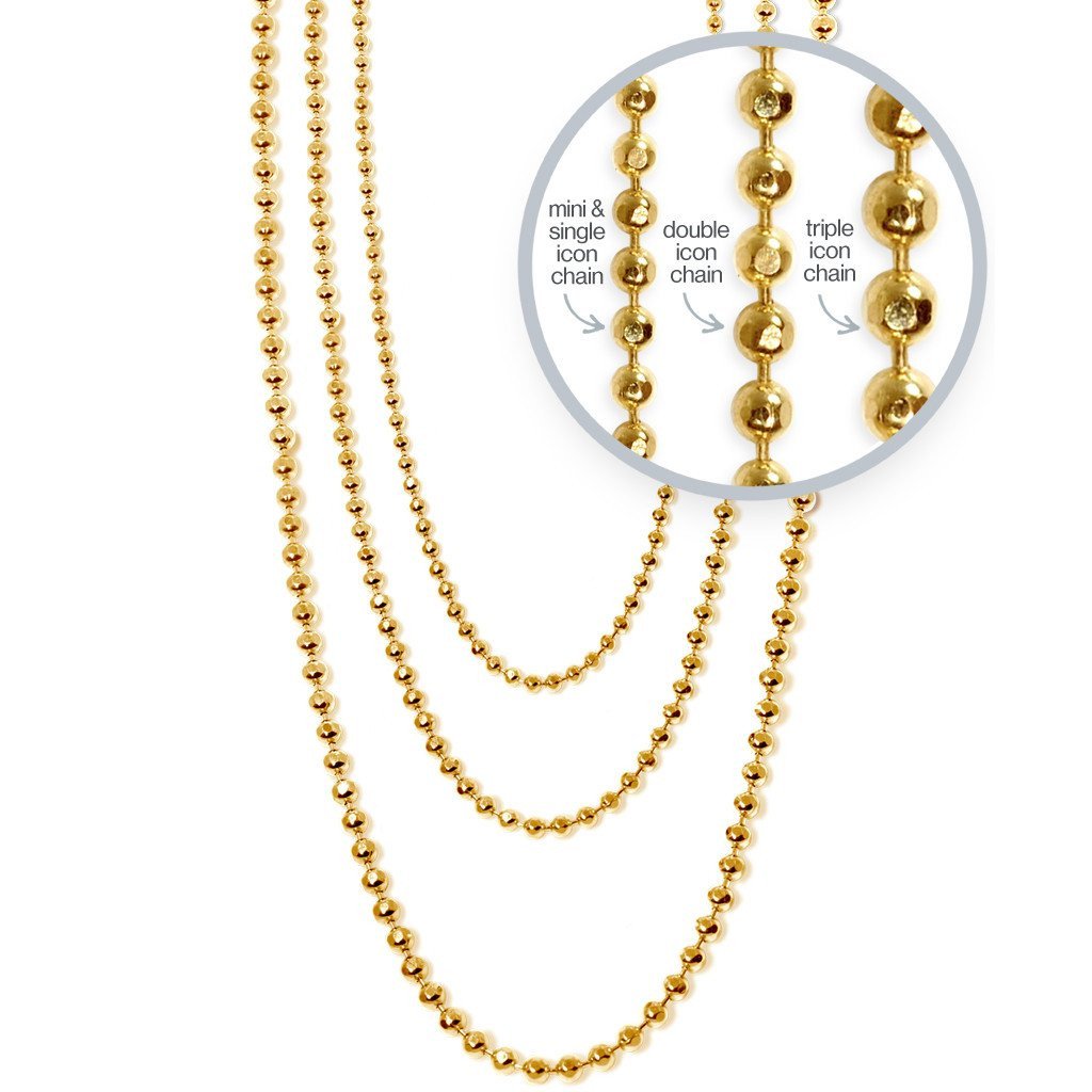 Alex Woo Disco Necklace Chain in 14kt Gold - 1.5 mm