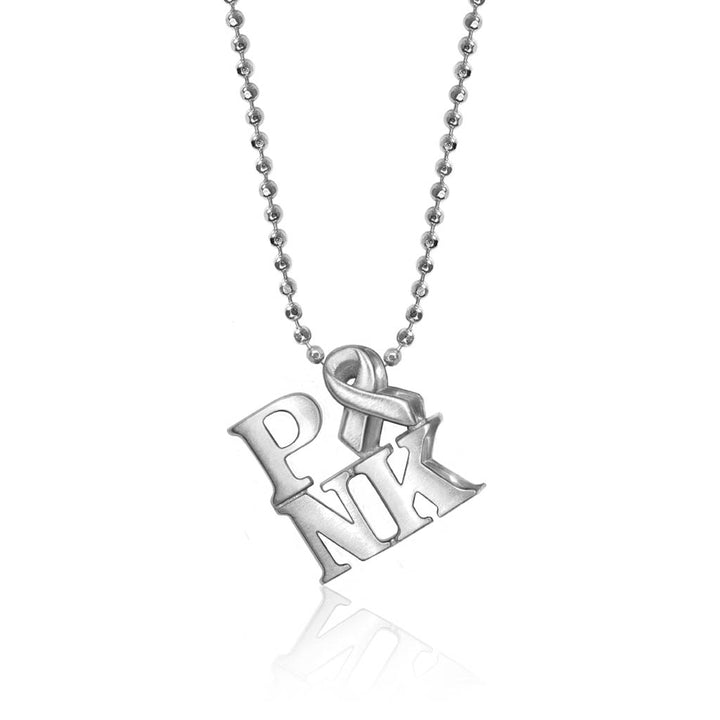Alex Woo Activist PINK Ribbon Charm Necklace