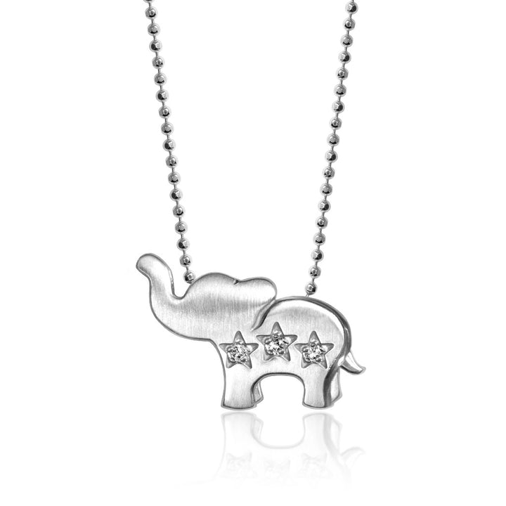 Alex Woo Activist Elephant Charm Necklace