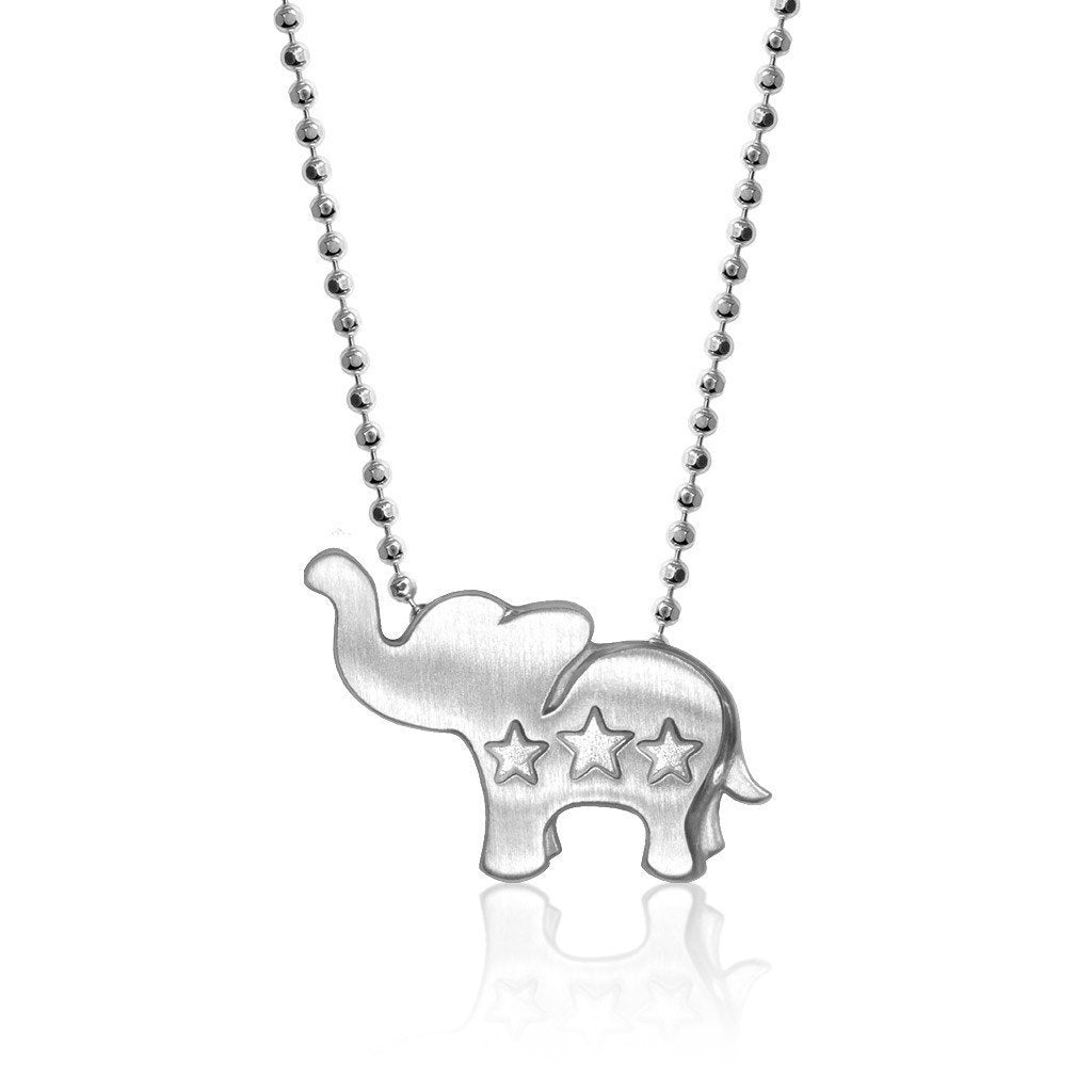 Alex Woo Activist Elephant Charm Necklace