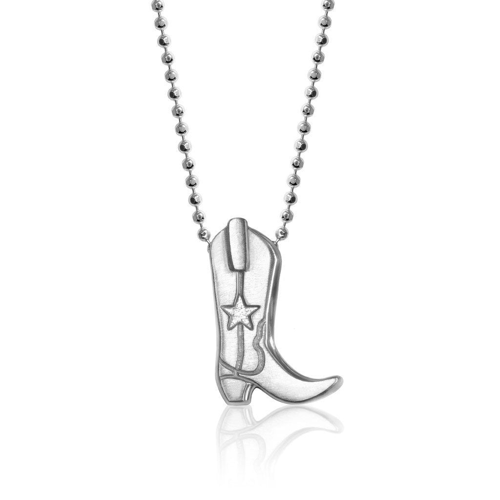 Alex Woo Cities Cowboy Boot Charm Necklace