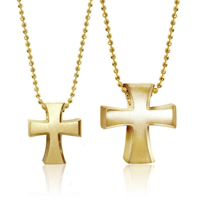 Alex Woo Faith Solid Cross Charm Necklace