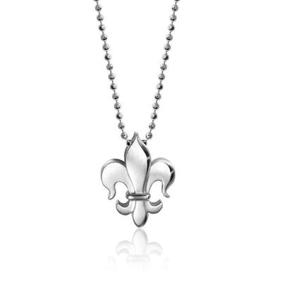 Alex Woo Faith Fleur de Lis Charm Necklace