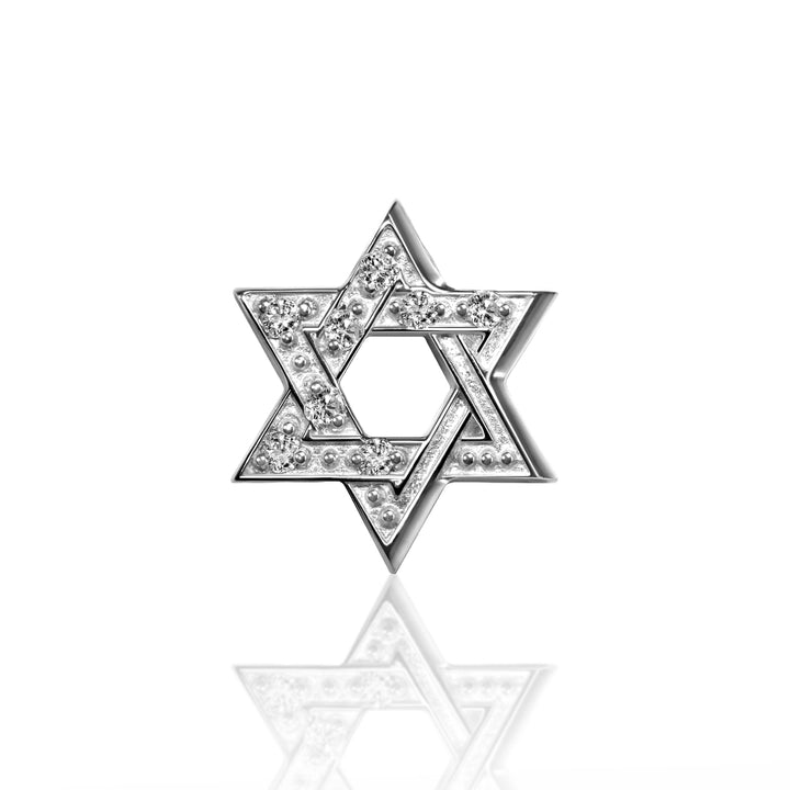 Alex Woo Faith Star of David Charm Necklace