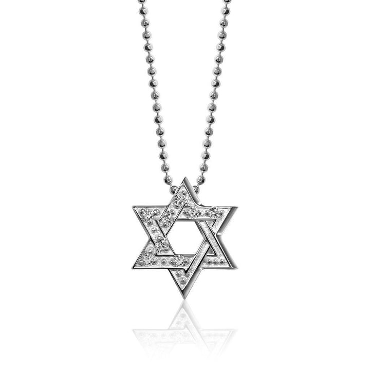 Alex Woo Faith Star of David Charm Necklace