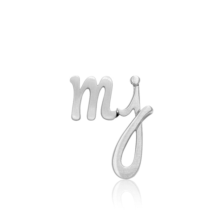 Alex Woo Custom Double Autograph Letters Charm Necklace