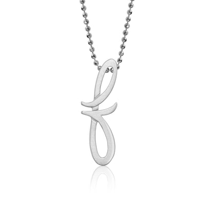 Alex Woo Autograph Letter f Scripted Initial Charm Necklace