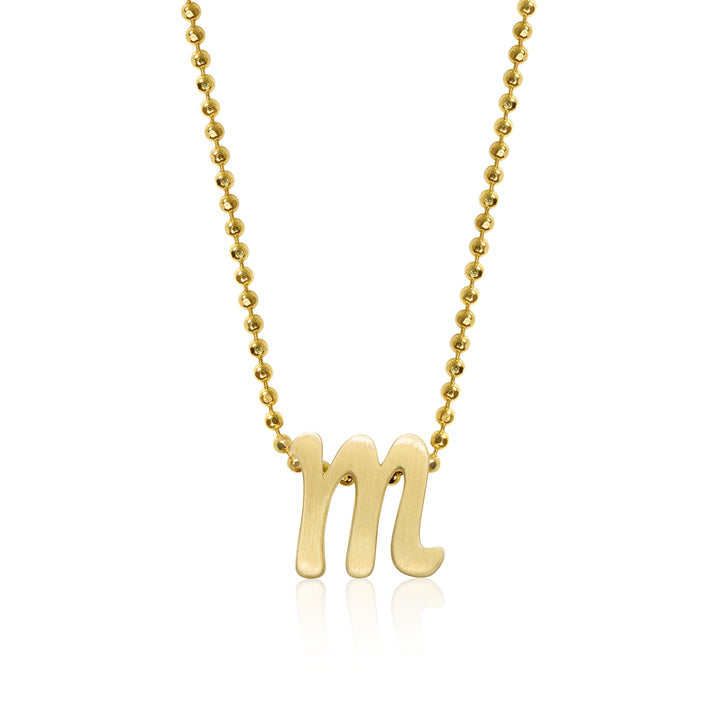 Alex Woo Autograph Letter m Charm Necklace