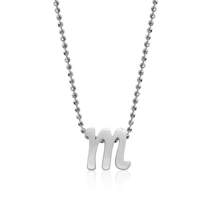 Alex Woo Autograph Letter m Charm Necklace