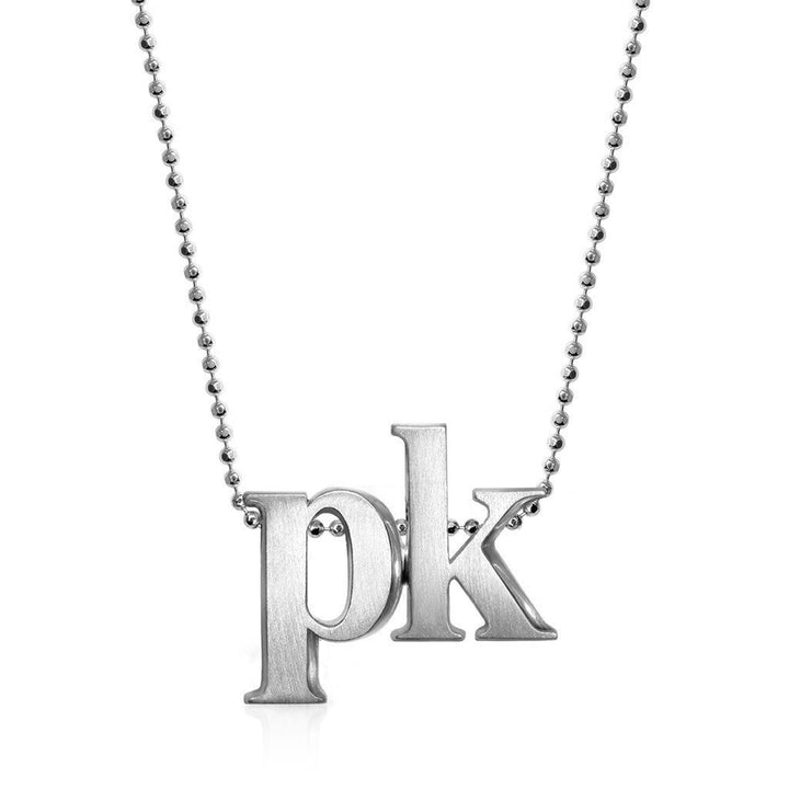 Alex Woo Custom Double Letters Little Icons™ Charm Necklace