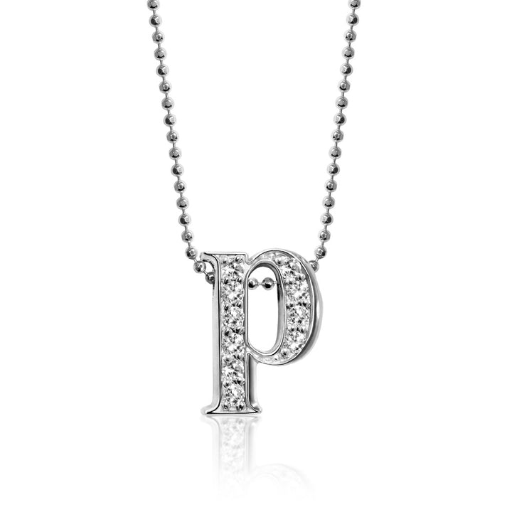 Alex Woo Letter P Initial Charm Necklace