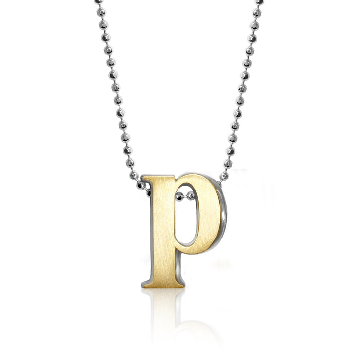 Alex Woo Letter P Initial Charm Necklace