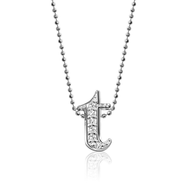 Alex Woo Letter T Initial Charm Necklace