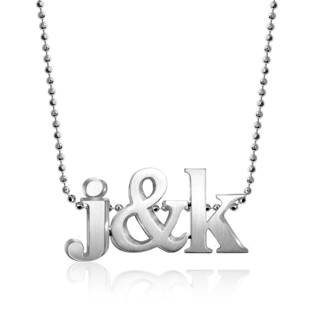 Alex Woo Custom Triple Letters Icons™ Charm Necklace