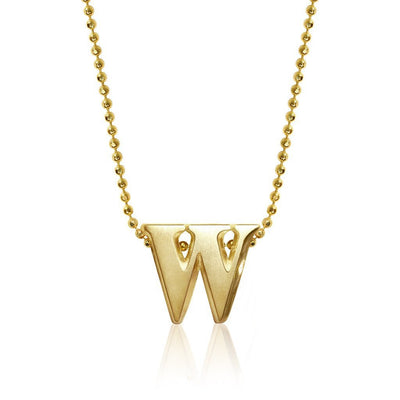 Alex Woo Letter W Initial Charm Necklace