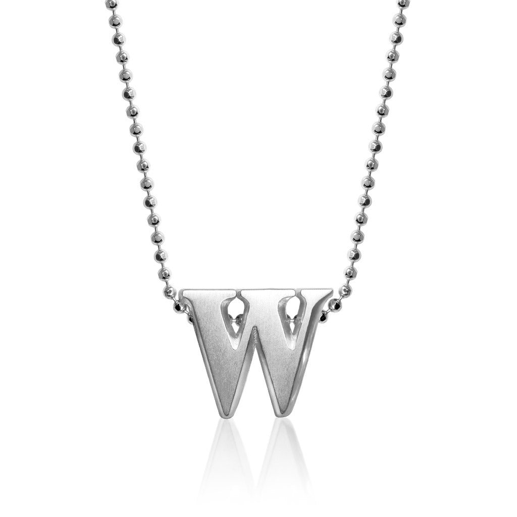 Alex Woo Letter W Initial Charm Necklace