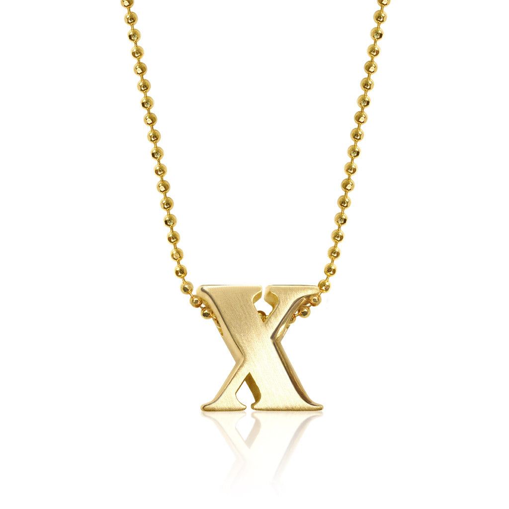Alex Woo Letter X Initial Charm Necklace