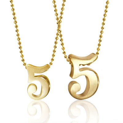 Alex Woo Number 5 Charm Necklace