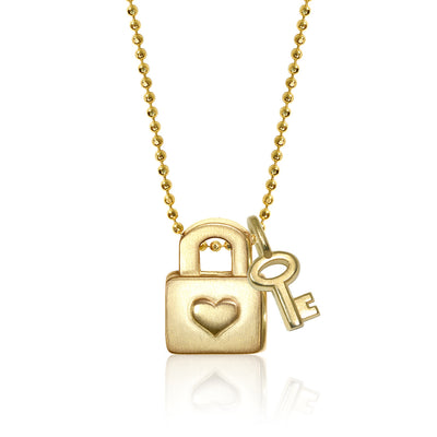 Alex Woo Princess Lock with Mini Additions™ Key Charm Necklace