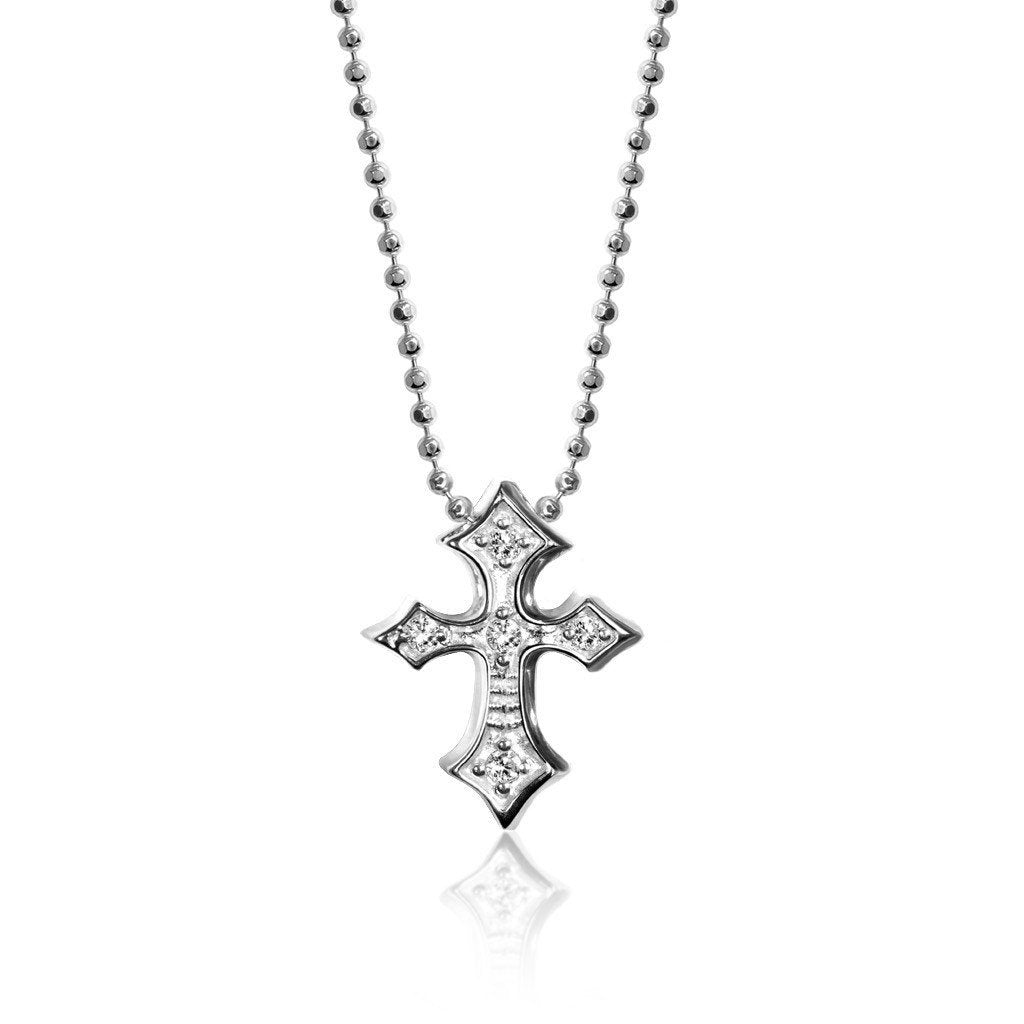 Alex Woo Rock Star Cross Charm Necklace