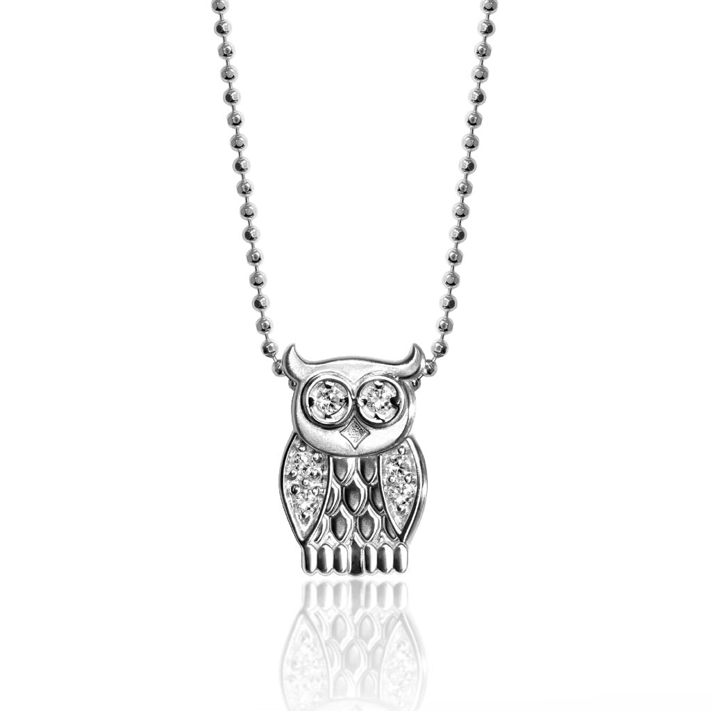 Alex Woo Seasons Owl Charm Necklace