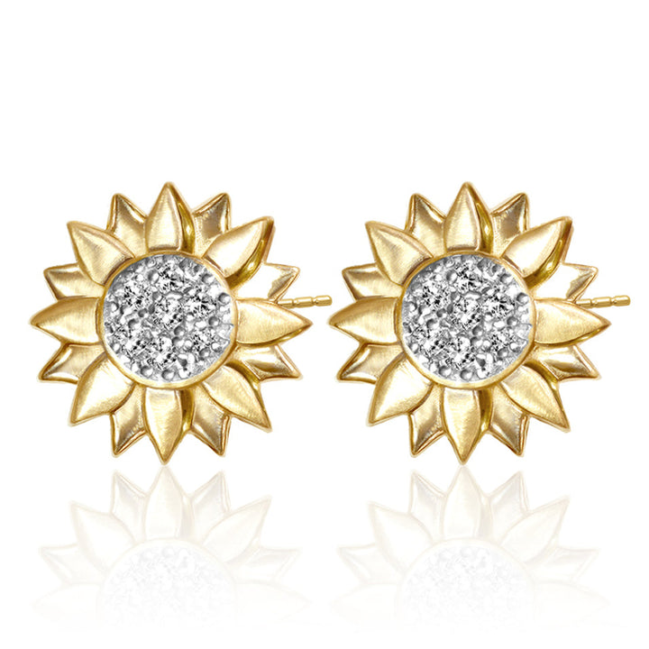 Alex Woo Seasons Sunflower Earrings