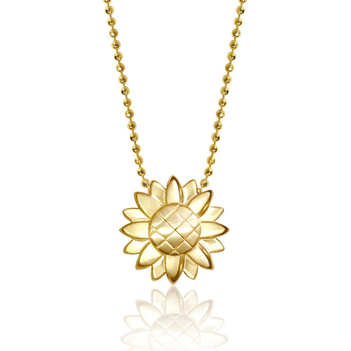 Alex Woo Seasons Sunflower Charm Necklace