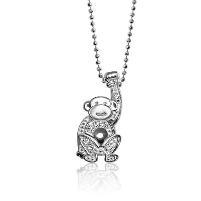 Alex Woo Zodiac Monkey Charm Necklace