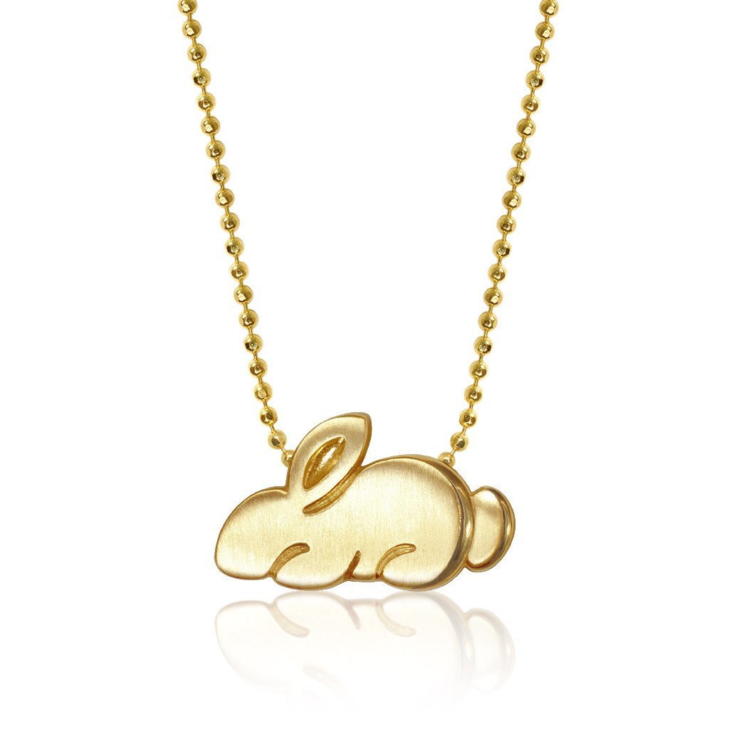 送料税込【AMY O】Rabbit Charm Pendant 14K☆チャーム♪国内発 Rabbit Charm Pendant Necklace - 14K Solid Gold – AMYO Jewelry