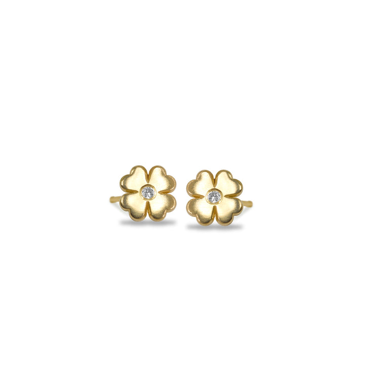 Alex Woo Mini Additions™ Clover Earrings