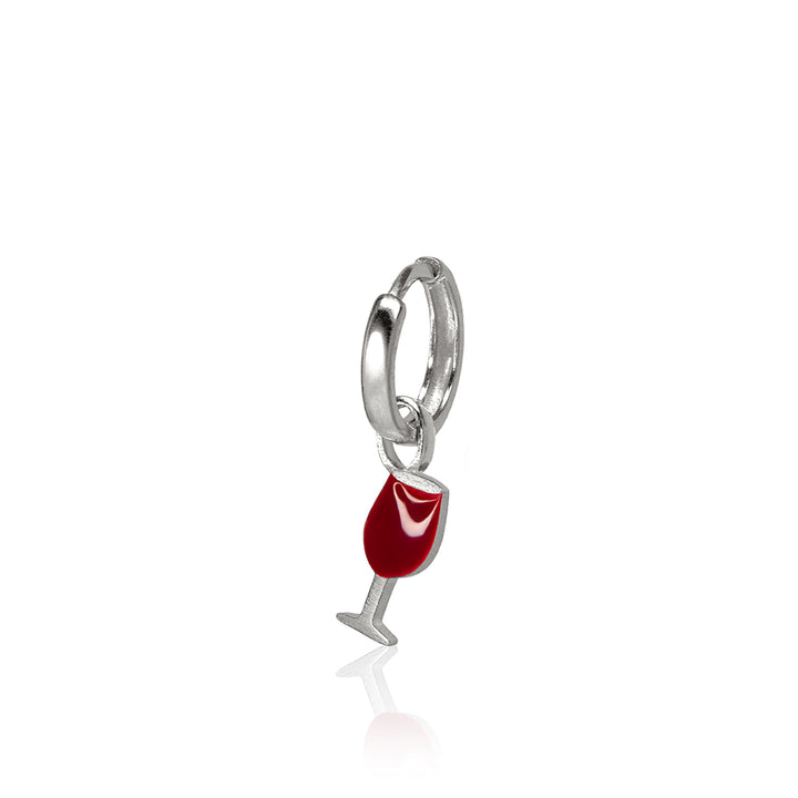 Mini Wine Glass Huggie