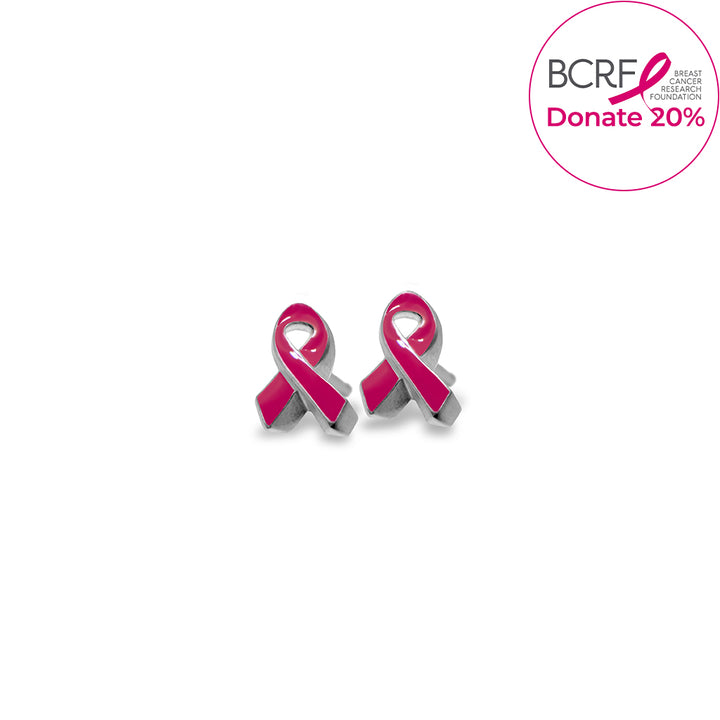 Alex Woo Mini Additions™ Breast Cancer Ribbon Earrings