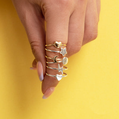 Alex Woo Mini Additions™ Moon Stackable Ring