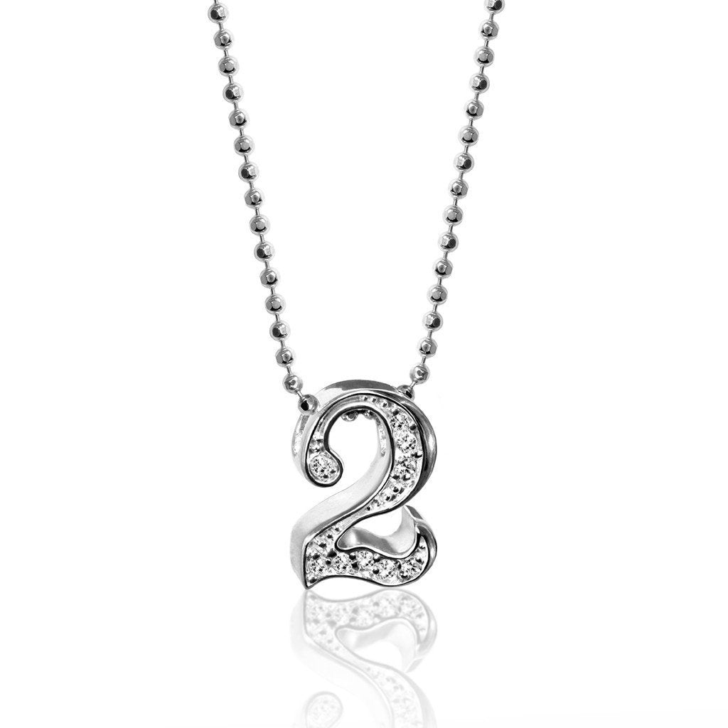 Alex Woo Number 2 Charm Necklace