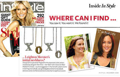 Where Can I Find...Leighton Meester's initial necklaces?